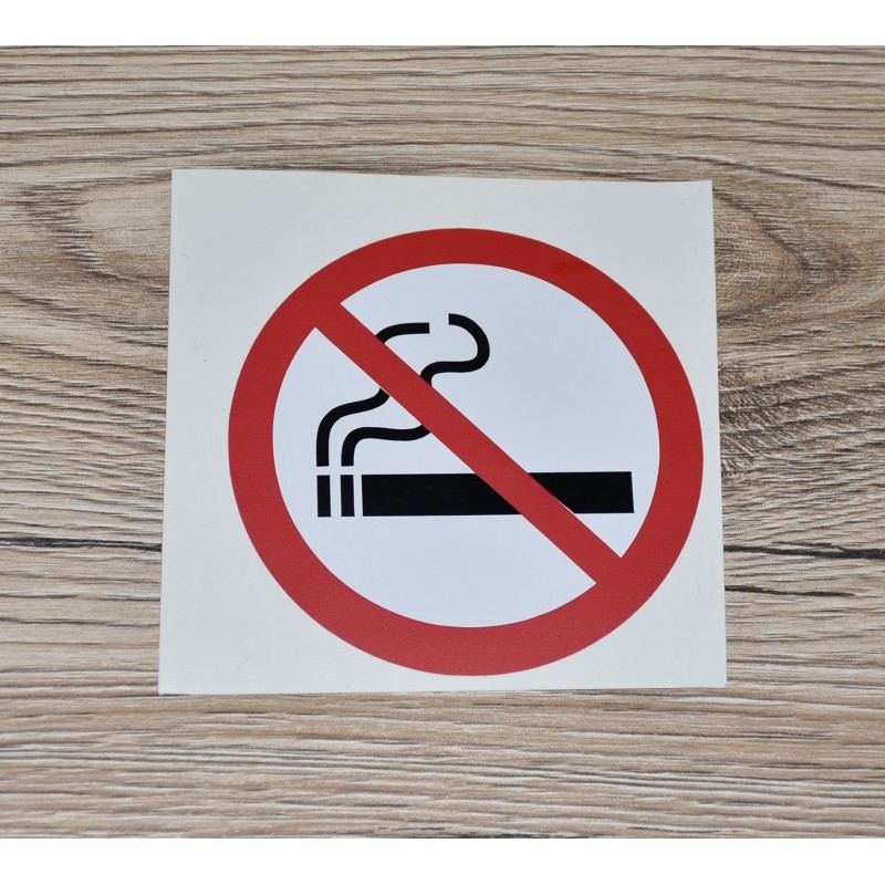 Informacinis lipdukas „Nerūkyti“, skersmuo 7cm (ID 45)